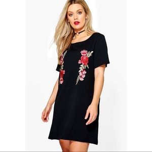 Plus Alexis Embroidered Shift Dress